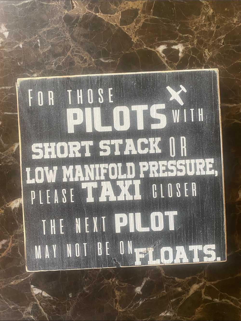 Pilots Sign Wall Plaque